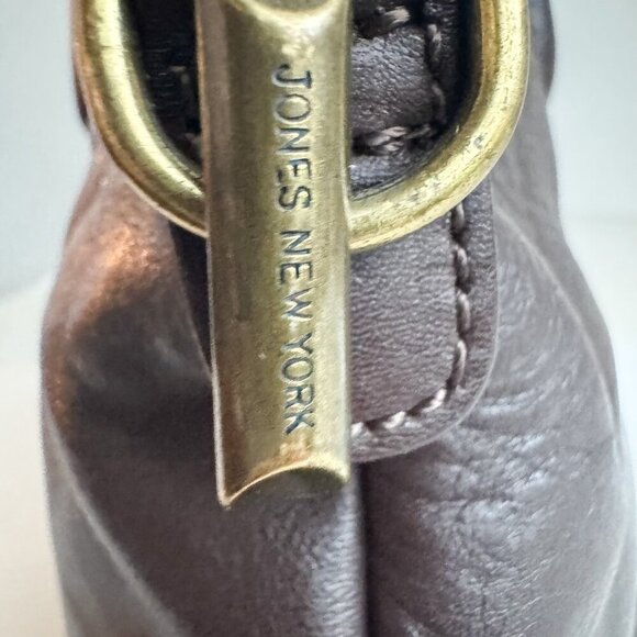 Vintage 90s Deep Dark Chestnut Brown Leather Handbag - Picture 7 of 8